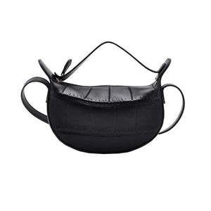 Vintage Stone Pattern PU Leather Crossbody Bag for Women