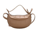Vintage Stone Pattern PU Leather Crossbody Bag for Women