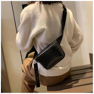 Women Crocodile Messenger Bag Multicolor Pu Leather Cross Body Handbag