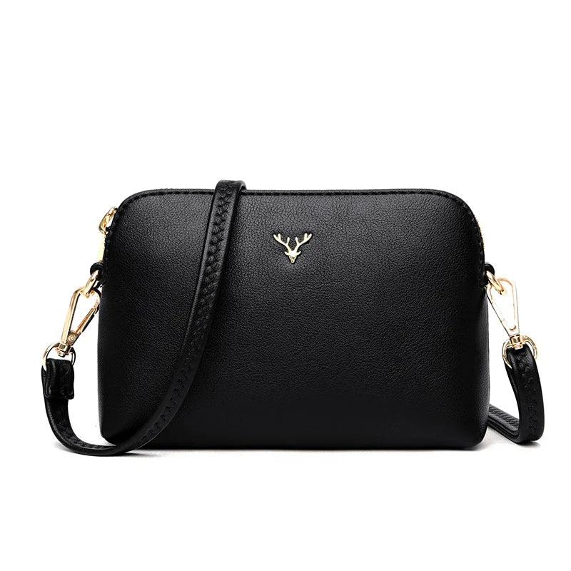 Women Leather Crossbody Shell Bag Small Shoulder Bags for Women