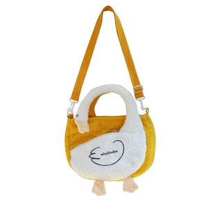 Autumn Winter Lamb Plush Shoulder Bag Student Messenger Bag