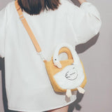 Autumn Winter Lamb Plush Shoulder Bag Student Messenger Bag