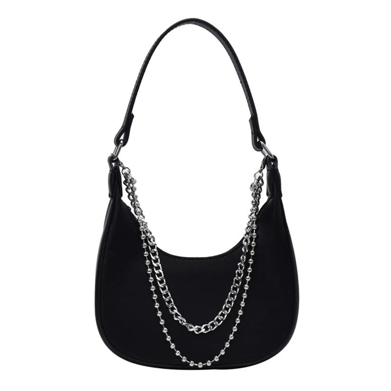 Cow Print Shoulder Bag Clutch Purse Underarm Handbag Satchel