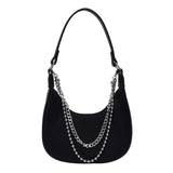 Cow Print Shoulder Bag Clutch Purse Underarm Handbag Satchel