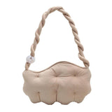 Winter Cotton Shoulder Bag for Women Clutch Handbag