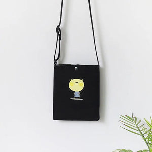 Canvas Shoulder Messenger Bag for Students