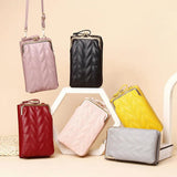 Soft PU Leather Phone Shoulder Bag for Women Mini Crossbody Bags