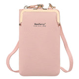 Soft PU Leather Phone Shoulder Bag for Women Mini Crossbody Bags