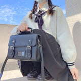 Vintage PU Leather Women Messenger Bag Small Square Shoulder Bag