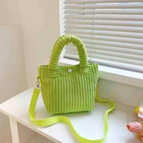 Corduroy Women's Bag Soft Handbags Totes Casual Crossbody Shoulder Tote Bags