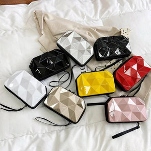 Hard Shell Crossbody Bag with Wide Shoulder Strap