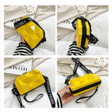 Hard Shell Crossbody Bag with Wide Shoulder Strap