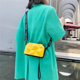 Hard Shell Crossbody Bag with Wide Shoulder Strap