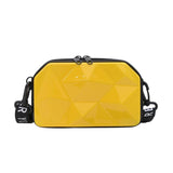 Hard Shell Crossbody Bag with Wide Shoulder Strap