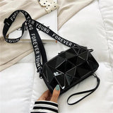 Hard Shell Crossbody Bag with Wide Shoulder Strap