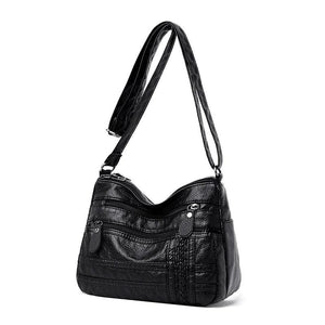 Women's Simple Leather Shoulder Bag