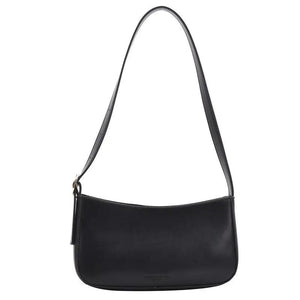 Vintage Leather Armpit Shoulder Pouch Solid Clutch Purse Handbag