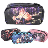 Demon Slayer Anime Double Zipper Pencil Case
