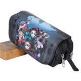 Demon Slayer Anime Double Zipper Pencil Case