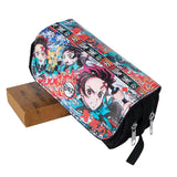 Demon Slayer Anime Double Zipper Pencil Case