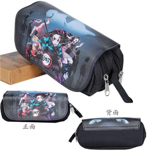 Demon Slayer Anime Double Zipper Pencil Case