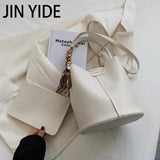 Versatile Messenger Bag Handbag Retro Bucket Bag
