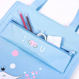 Student Oxford Storage Bag Large Capacity Tuition Bag Unicorn Animals School Tot