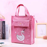 Student Oxford Storage Bag Large Capacity Tuition Bag Unicorn Animals School Tot