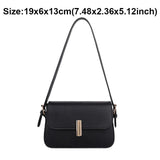 Women Shoulder Bag Solid Handbag INS Black/Coffee/Brown PU Leather Square Bags
