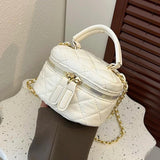 Mini Square Crossbody Purse Bag Quilted Pattern Sling Messenger Bag