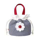 Flower Storage Bag Makeup Bags Drawstring Portable Handbag