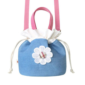 Flower Storage Bag Makeup Bags Drawstring Portable Handbag