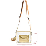 Women Shoulder Bag PVC Transparent Crossbody Handbag Purse Messenger Bag Set