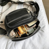 100% Cowhide Crossbody Bags Shoulder Messenger Handbags Small Chest Bag