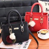 Shoulder Bags for Women Hair Ball Decor Female Crossbody Bag