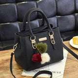 Shoulder Bags for Women Hair Ball Decor Female Crossbody Bag