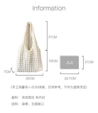 Korea Bubble Shoulder Bag Girl's Heart Pleated Clouds Handbag