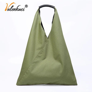 Lazy Style Shoulder Bag Student Casual Tote High Capacity Patchwork Large
