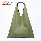 Lazy Style Shoulder Bag Student Casual Tote High Capacity Patchwork Large