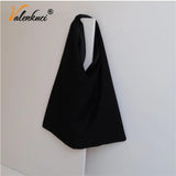 Lazy Style Shoulder Bag Student Casual Tote High Capacity Patchwork Large