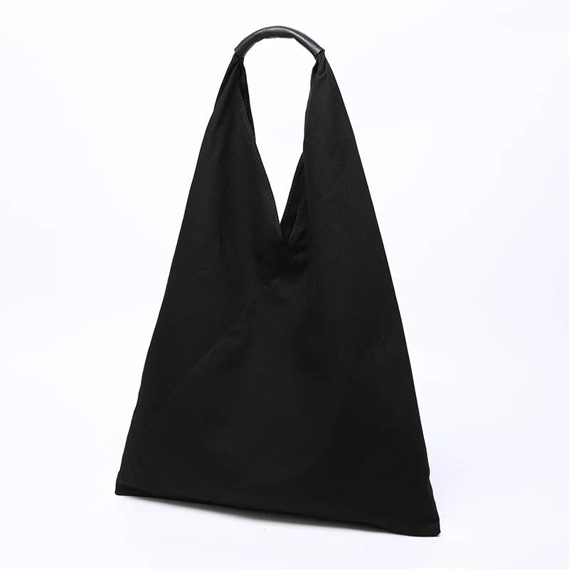 Lazy Style Shoulder Bag Student Casual Tote High Capacity Patchwork Large