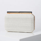 Vintage Straw Square Bag Woven Knitting Clutch Handbag