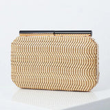 Vintage Straw Square Bag Woven Knitting Clutch Handbag
