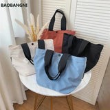 Canvas Women's Shopper Bag Large Tote Waterproof Beach Handbag