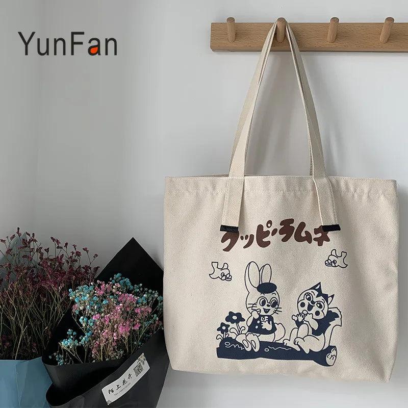 Large Capacity Canvas Shoulder Bag for Travel, Yoga, and Sports