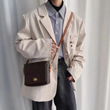 Vintage Style Mini Crossbody Bag for Women Men Phone Purse Messenger Bag