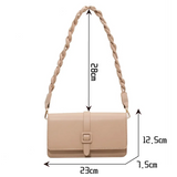 Small Square Crossbody Bag PU Leather Shoulder Bag for Women