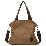 Canvas Shoulder Bag for Women Girls Large Size Crossbody Satchel Student