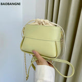 High-Quality Ladies Drawstring Small Square Bag