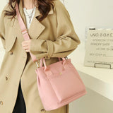 Women's Nylon Solid Messenger Bag Casual Tote Shoulder Female Crossbody Bag